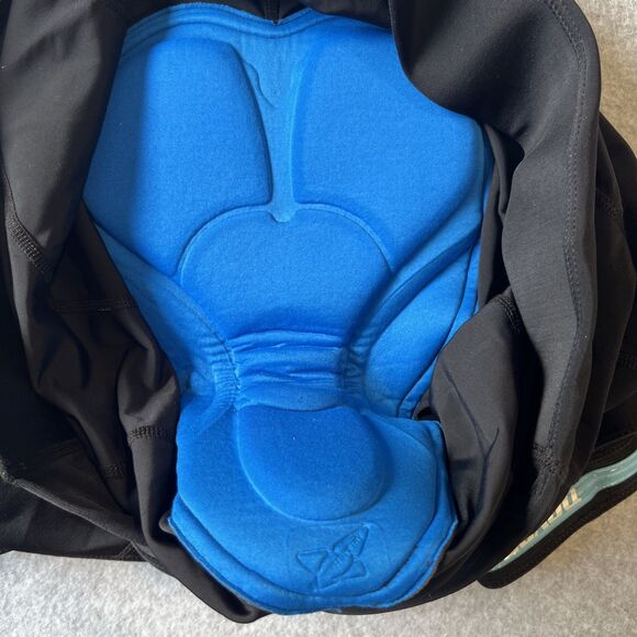 Novara Womens Cycling Shorts Large Black Cross Front Padded Bike Biking - Picture 7 of 10